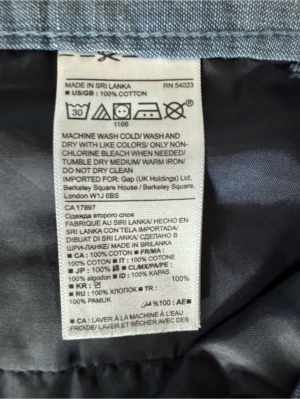 Banana Republic Chambray Wide Leg Pants Tie Waist High Rise Blue Size 10 - Picture 8 of 12
